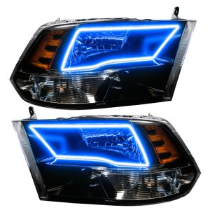 RAM 1500 Headlight Assemblies - ORACLE Lighting - ColorSHIFT - Black Housing - `09-`17